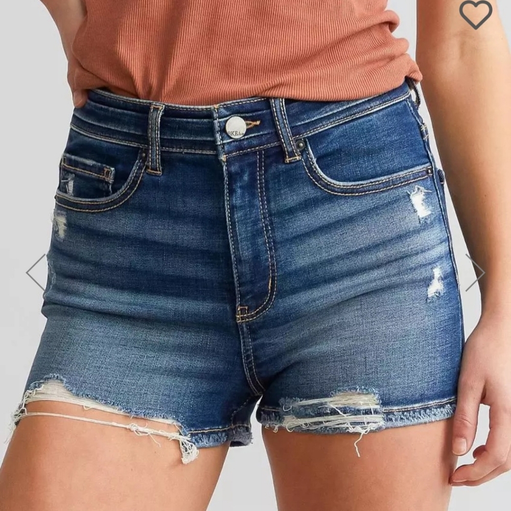 BKE DENIM PARKER DISTRESSED STRETCH SHORTS SIZE 27